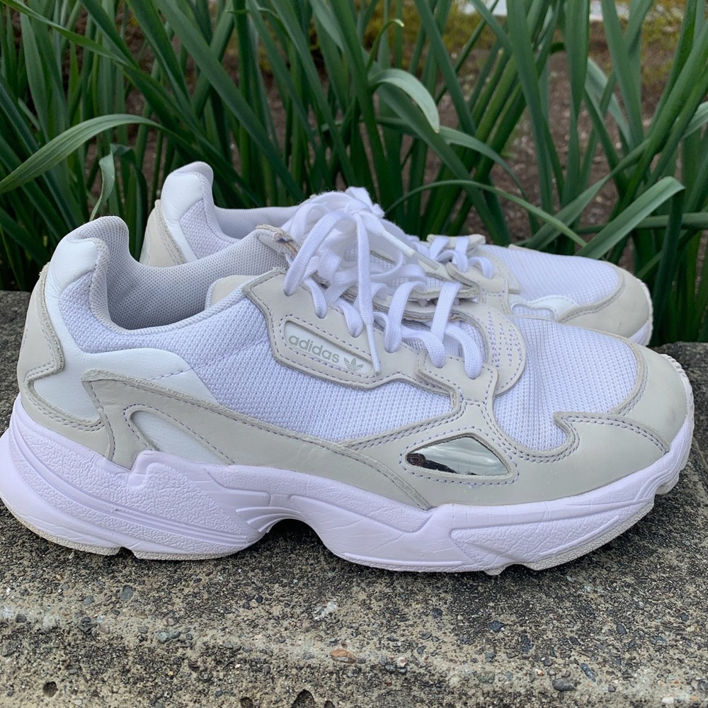 Adidas Women’s Falcon Triple White Sneaker